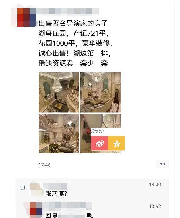 3000万网民币！张艺谋急售无锡临湖别墅<strong></p>
<p>麦币网</strong>，不要错过