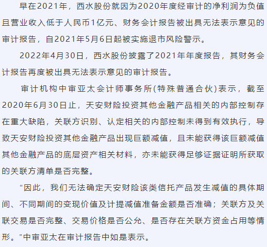 财经视野|400亿市值“灰飞烟灭” 昔日保险概念股即将摘牌 下周二正式告别A股