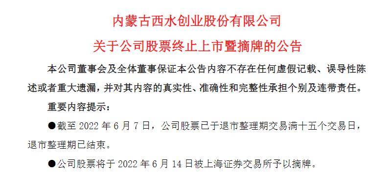 西水股份下周二告别A股<strong></p>
<p>西水股份股票</strong>！天安财险挂牌转让