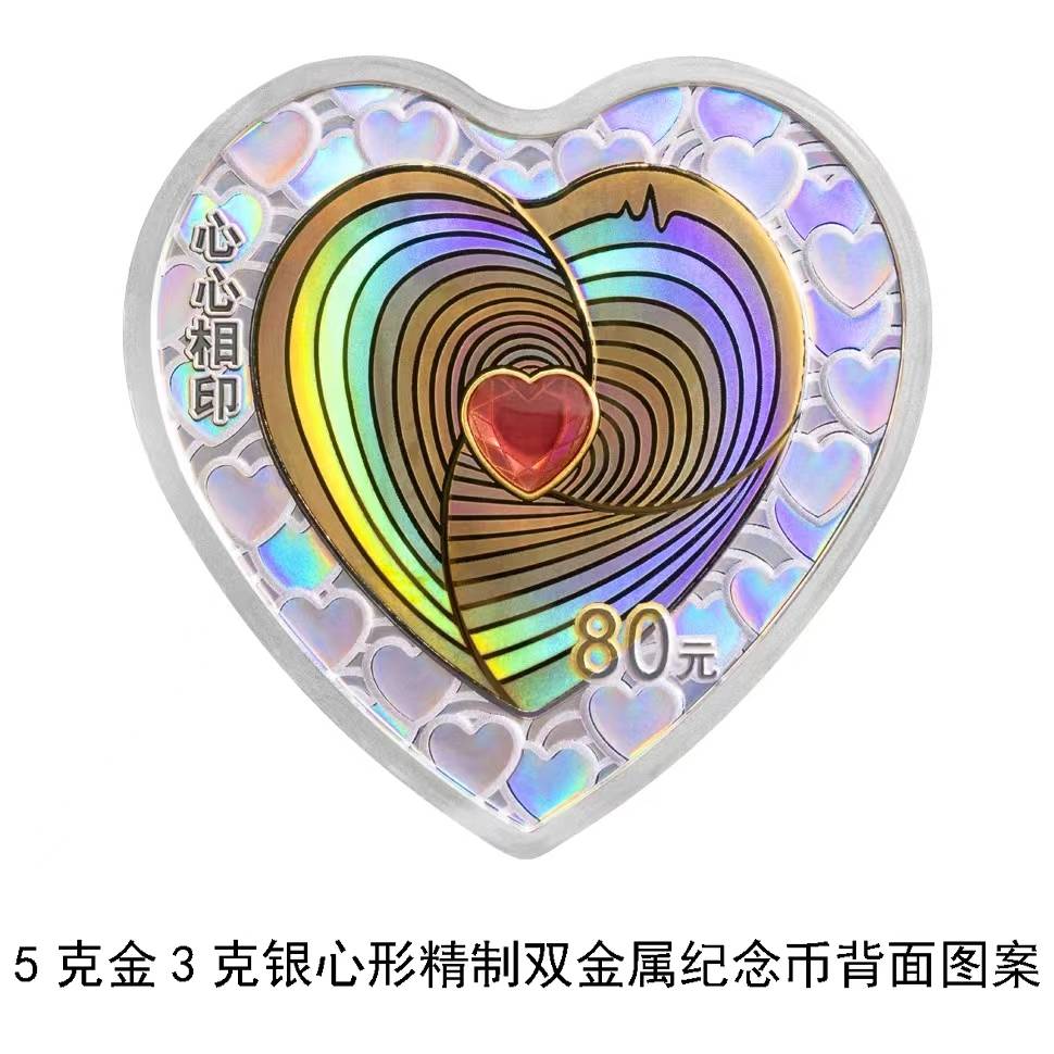 抢先看<strong></p>
<p>炒币图</strong>！央行5月20日发行“心心相印”纪念币（图）