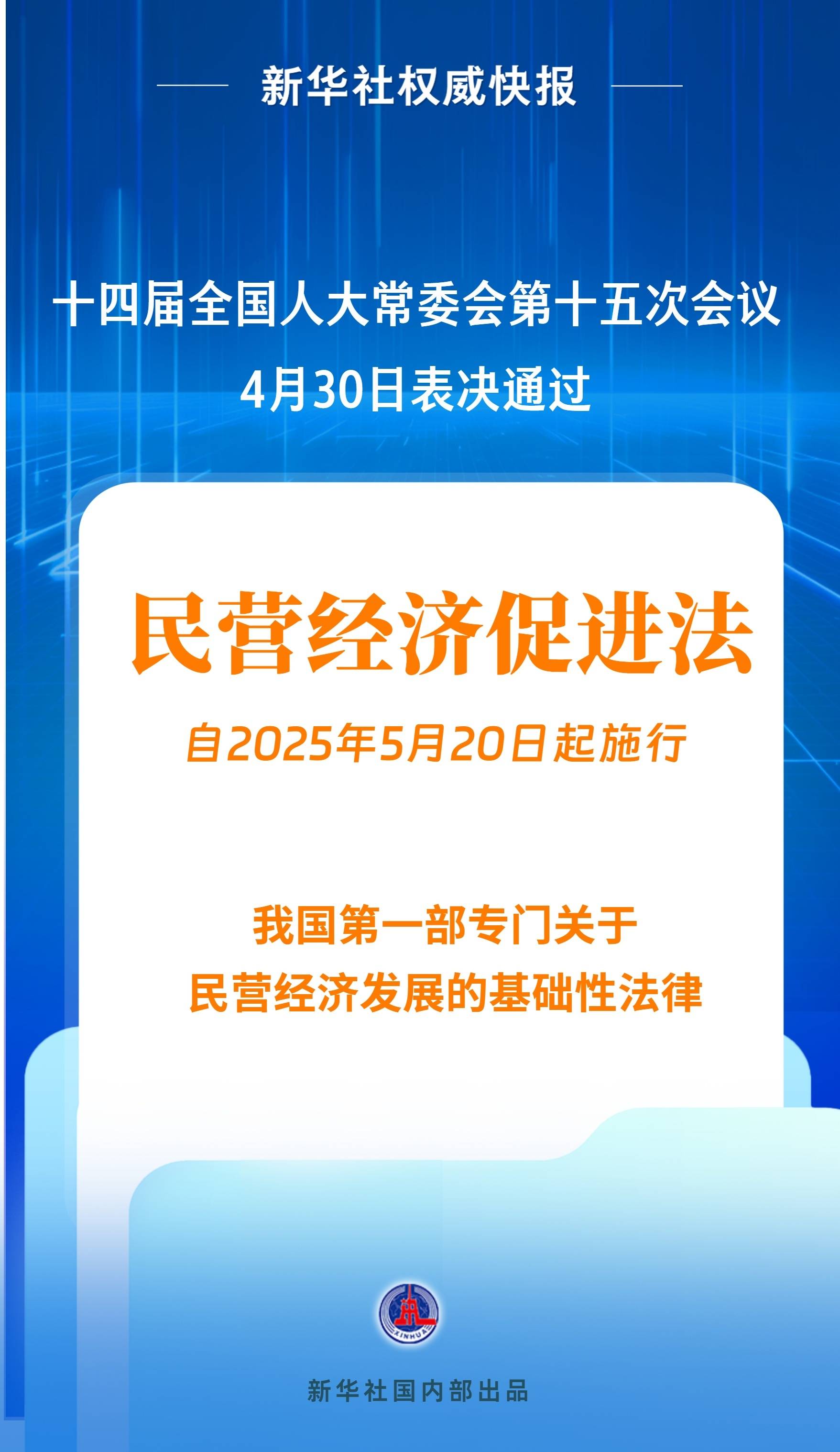 新华社权威快报|民营经济促进法出台<strong></p>
<p>心悦币</strong>！自今年5月20日起施行