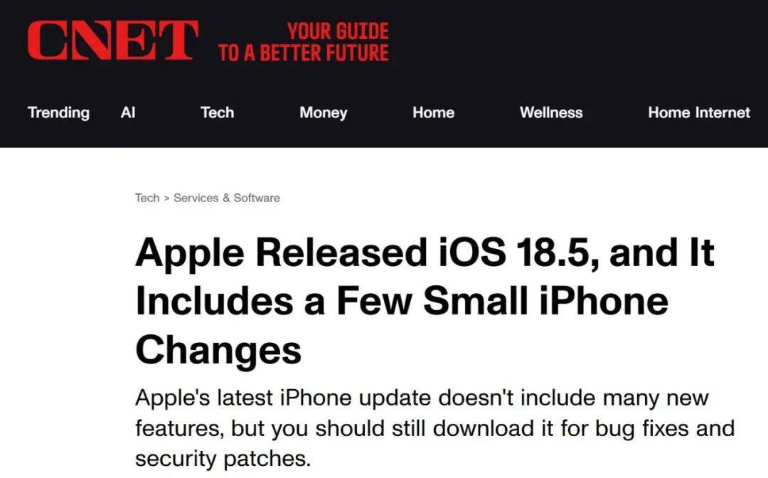 苹果 iOS 18.5 正式版发布<strong></p>
<p>币圈老猫</strong>，iPhone13用户可以用卫星功能了