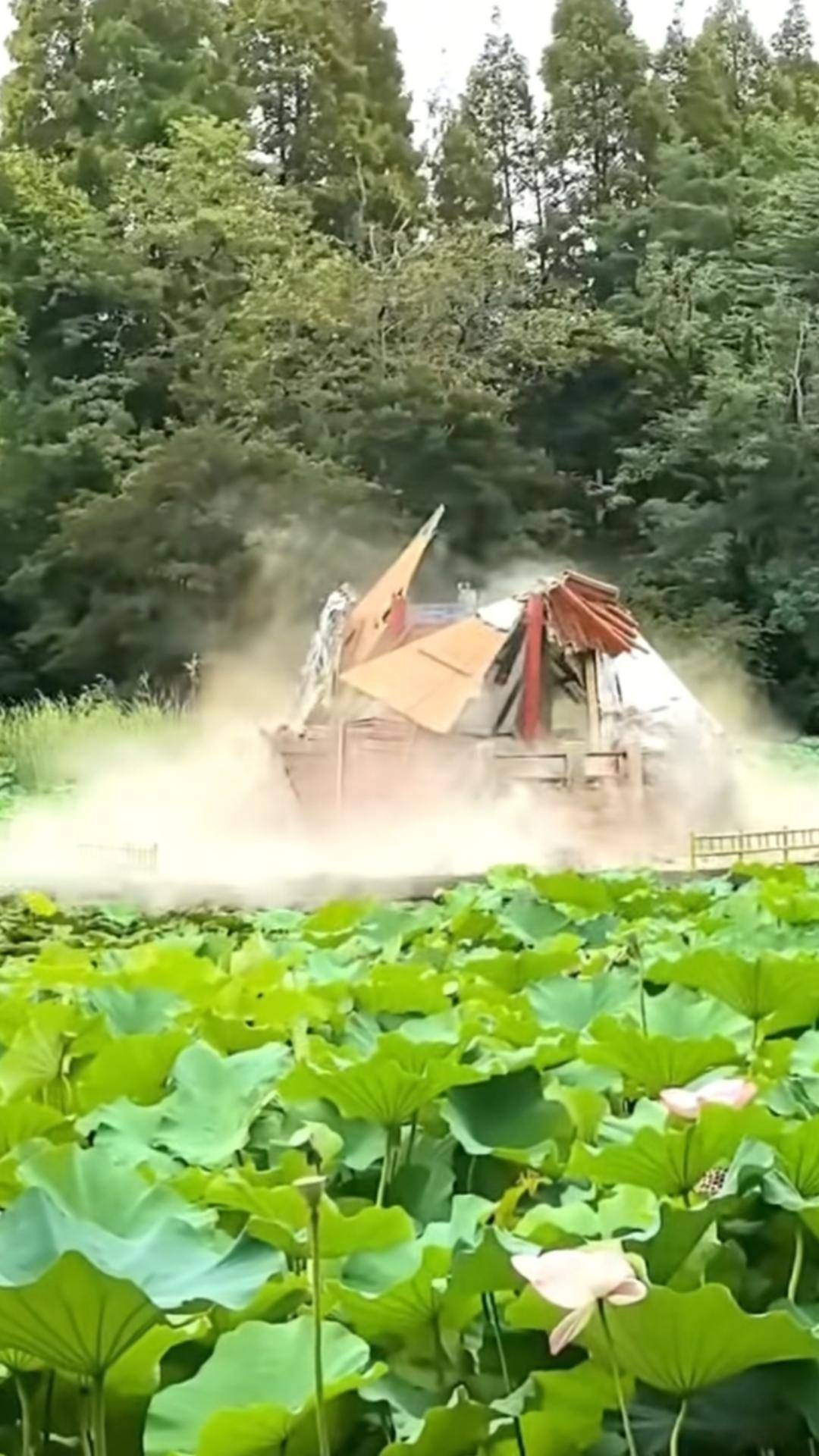 青岛中山公园一凉亭突然倒塌：一年前刚完成修缮<strong></p>
<p>xmr</strong>，园方称无伤亡原因待查