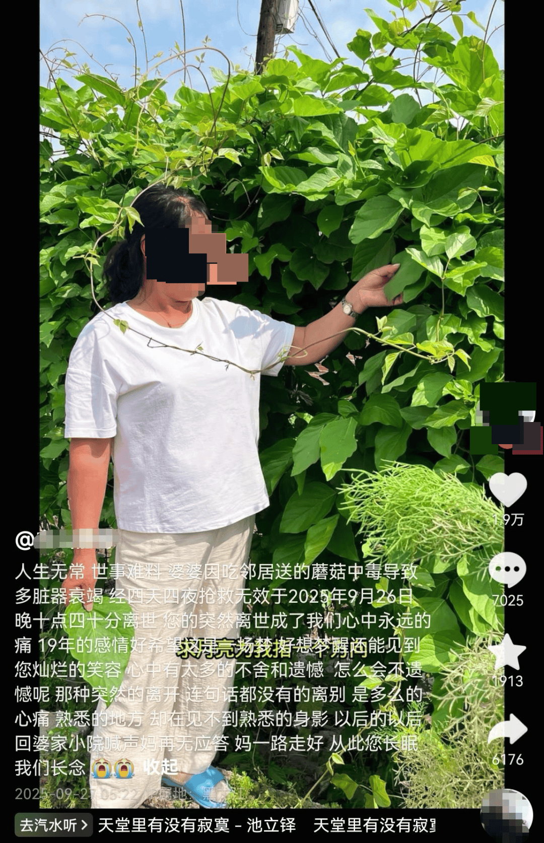 网红发文悼念婆婆：吃了邻居送的蘑菇中毒<strong></p>
<p>atom</strong>，抢救四天四夜死亡！这些蘑菇避毒原则可能是陷阱→