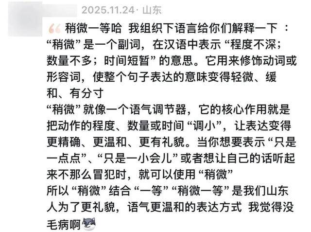 “稍微一等”冲上热搜<strong></p>
<p>ADA币</strong>！山东人集体懵圈：竟然是病句？没有问题啊我觉得