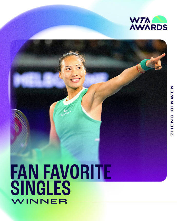 蝉联人气女王<strong></p>
<p>bitget官网注册</strong>！郑钦文再次当选WTA最受欢迎单打球员