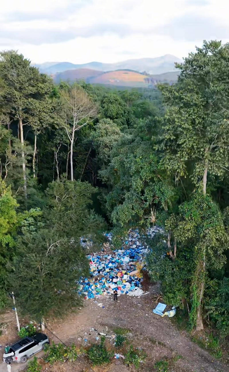 西双版纳勐龙镇通报“森林里倾倒塑料垃圾”:正在清运
